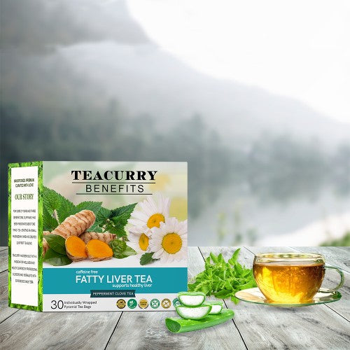 Teacurry Fatty Liver Tea box top view