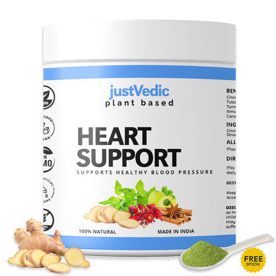 Justvedic Heart Support Drink Mix Jar