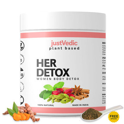 Justvedic Her Detox Drink Mix Jar