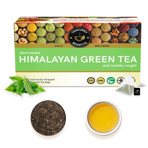 Teacurry Himalayan Green Tea Box - green tea leves - benefits of himalaya green tea - green tea himalaya price