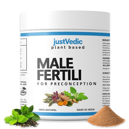 Justvedic male Fertility Drink mix image - conceive plus - best fertility supplements for men