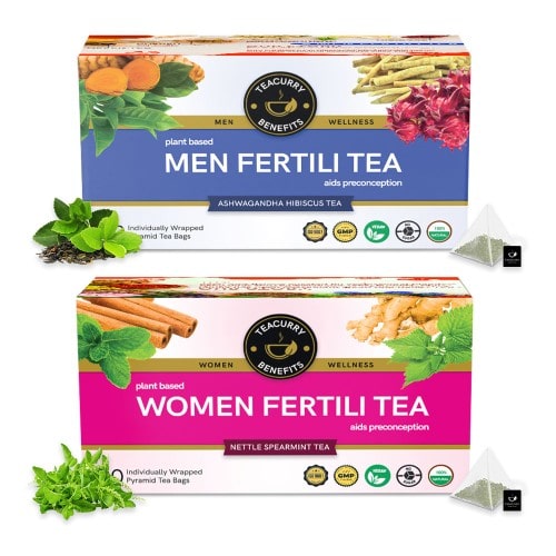Teacurry Men Women Fertility Tea Combo Pack
