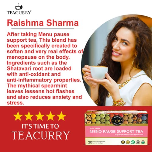 teacurry menopause support tea customer feedback image