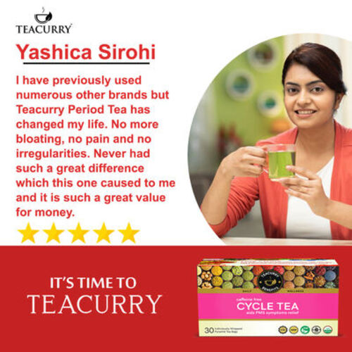 Period tea Reviewed by Yashica Sirohi - best tea for period cramps - period pain tea