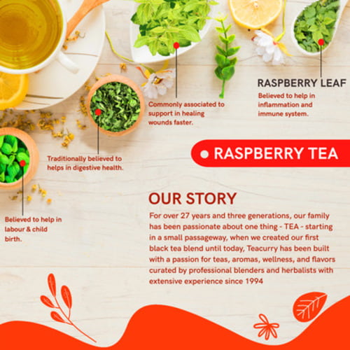 Teacurry Story - raspberry tea good for fertility - raspberry tea help get pregnant