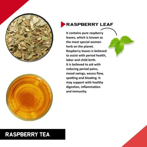 Benefits and Ingredients of Teacurry Raspberry Tea - red leaf raspberry tea for fertility - raspberry tea to get pregnant