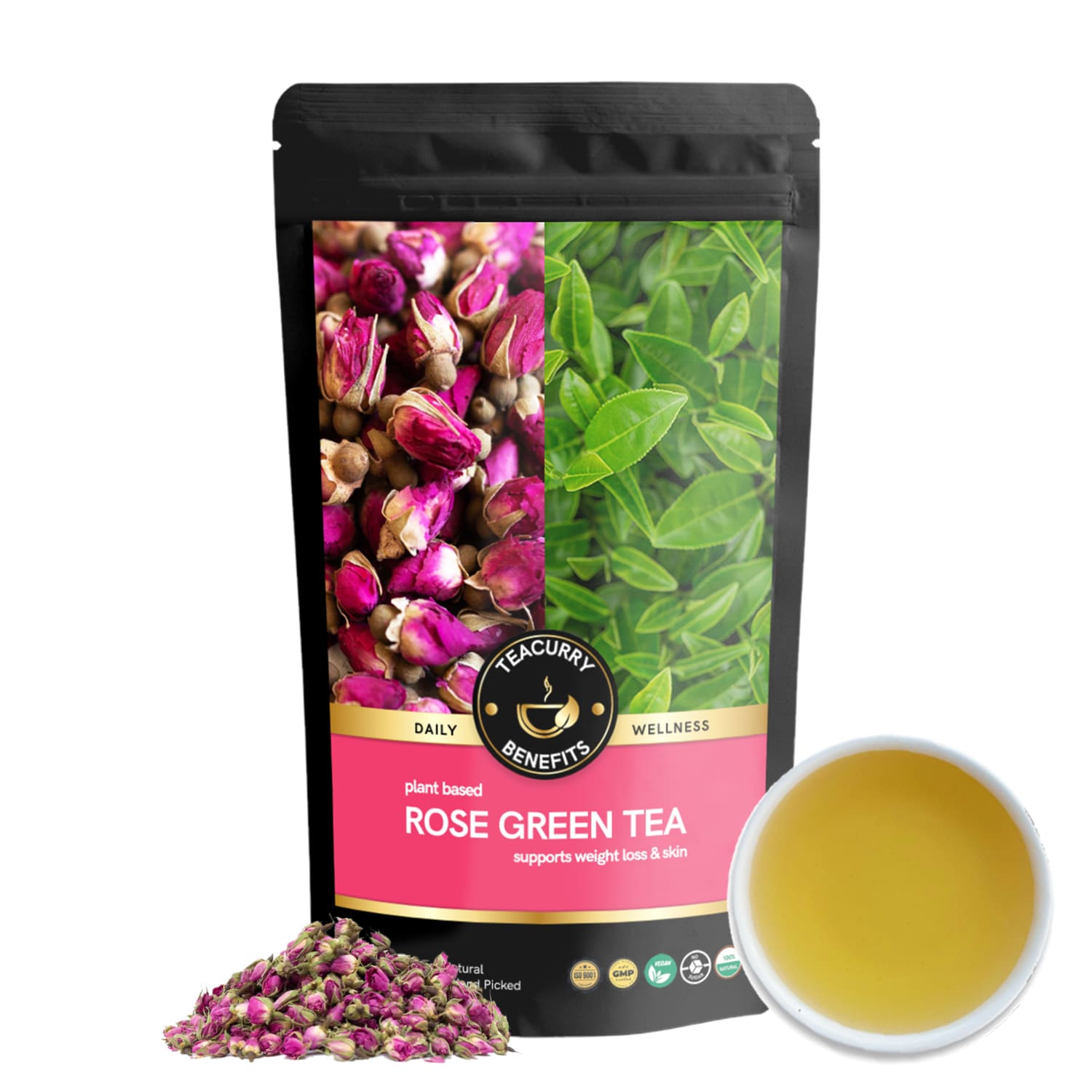 Rose Green Tea - Help In Shedding Pounds, Enhances Skin Radiance & Supports Digestive Health