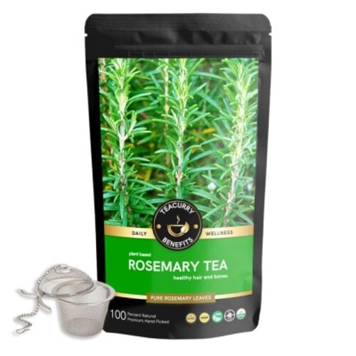 rosemary tea pouch with ingredient