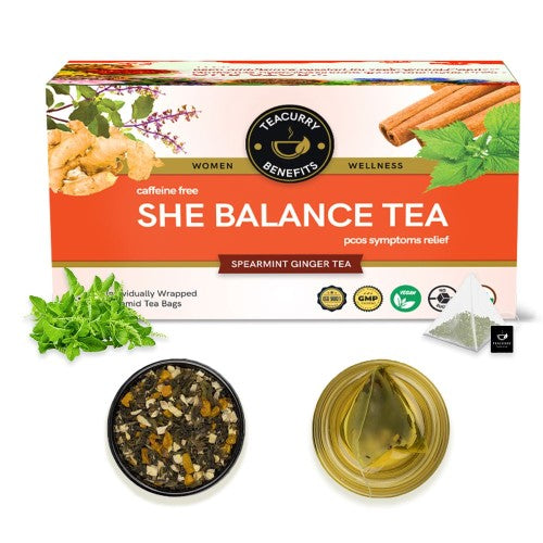 Teacurry PCOS PCOD Tea Box - teacurry pcos tea review - pcod green tea