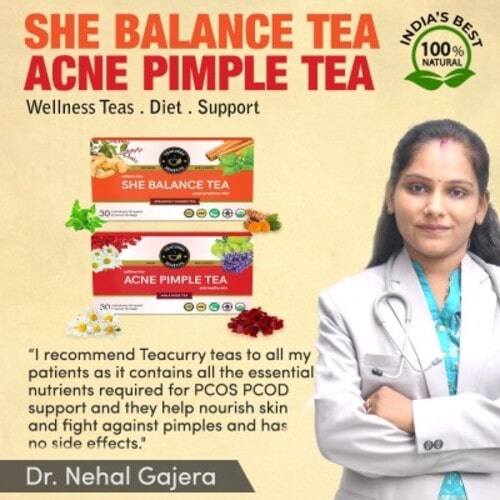She Balance tea acne pimple tea Recommended by  Dr. Nehal Gajera 