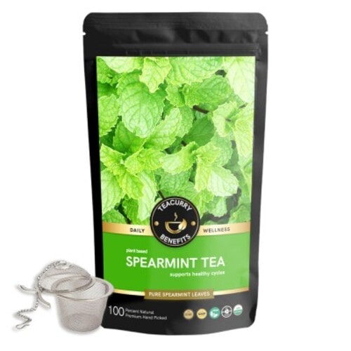 Spearmint Tea pouch with infuser