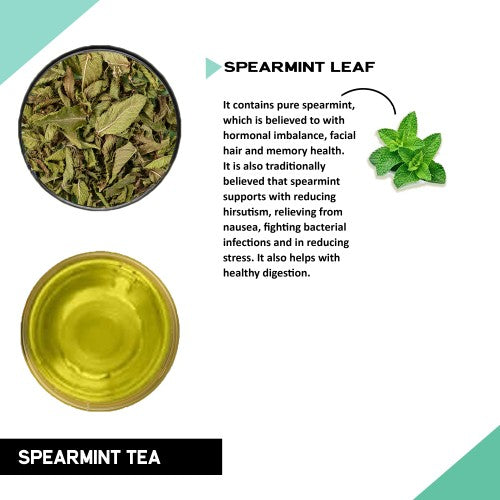 Ingredients of Teacurry Spearmint Leaf Tea - organic spearmint tea loose leaf - buy spearmint tea