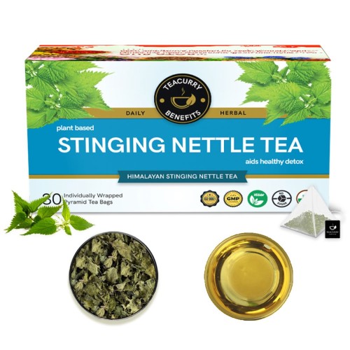 Teacurry Stinging Nettle Tea Box - benefits of drinking nettle tea - drink nettle tea