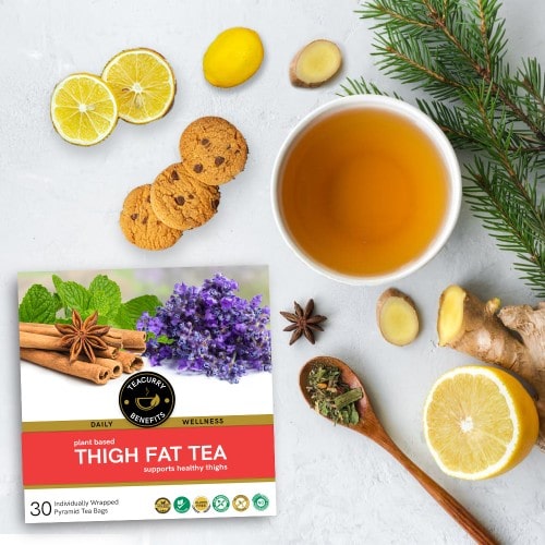 teacurry tigh fat tea box top view  - to reduce thigh fat - natural thigh fat burn tea