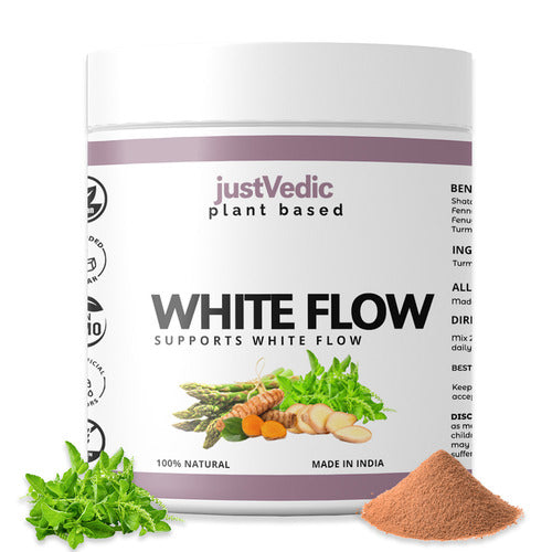 Justvedic White Flow Drink Mix Jar