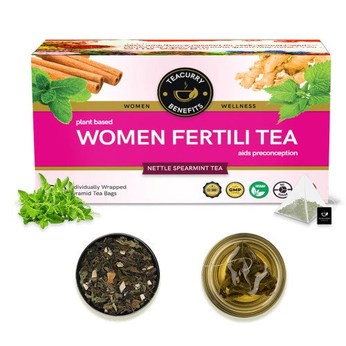 Teacurry Women Fertility Tea Box - fertilitea - fertility tea herbs