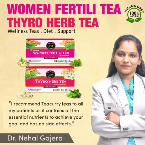 Women Fertility Tea Thyro Herb tea approved by doctor nehal ga