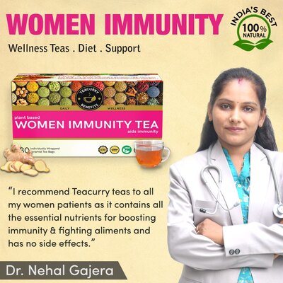 Teacurry Women Immunity Tea Approved By Doctor Nehal Gajera