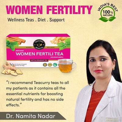 Teacurry Women Fertility Tea recommend by doctor Namita Nadar